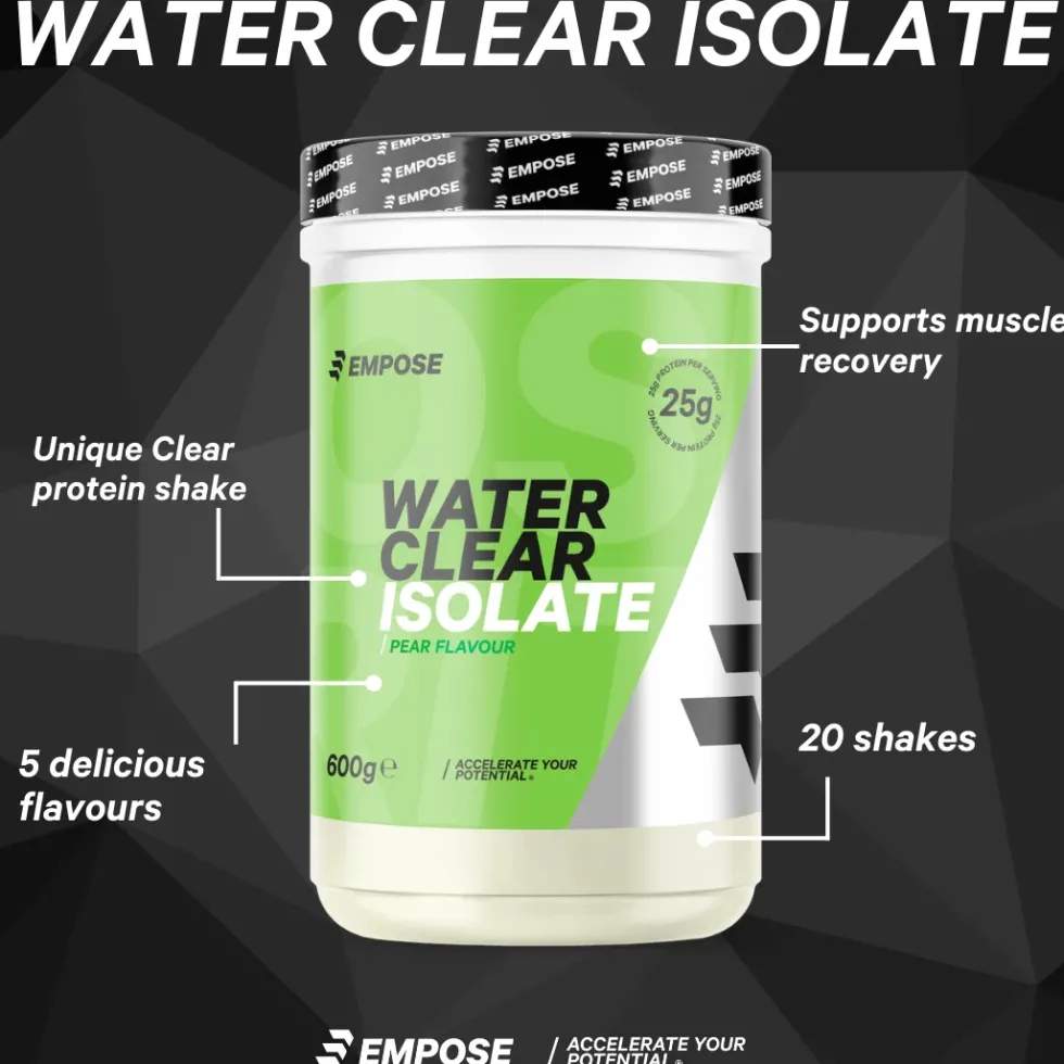 Empose Nutrition Water Clear Isolate - Proteine Ranja - Eiwit Poeder - 600 gr - Peer