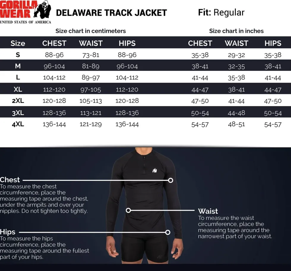 Gorilla Wear Delaware Trainingsjas - Marineblauw