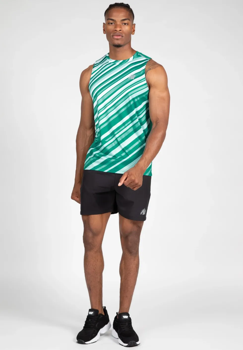 Gorilla Wear Easton Tank Top - Groen/Wit