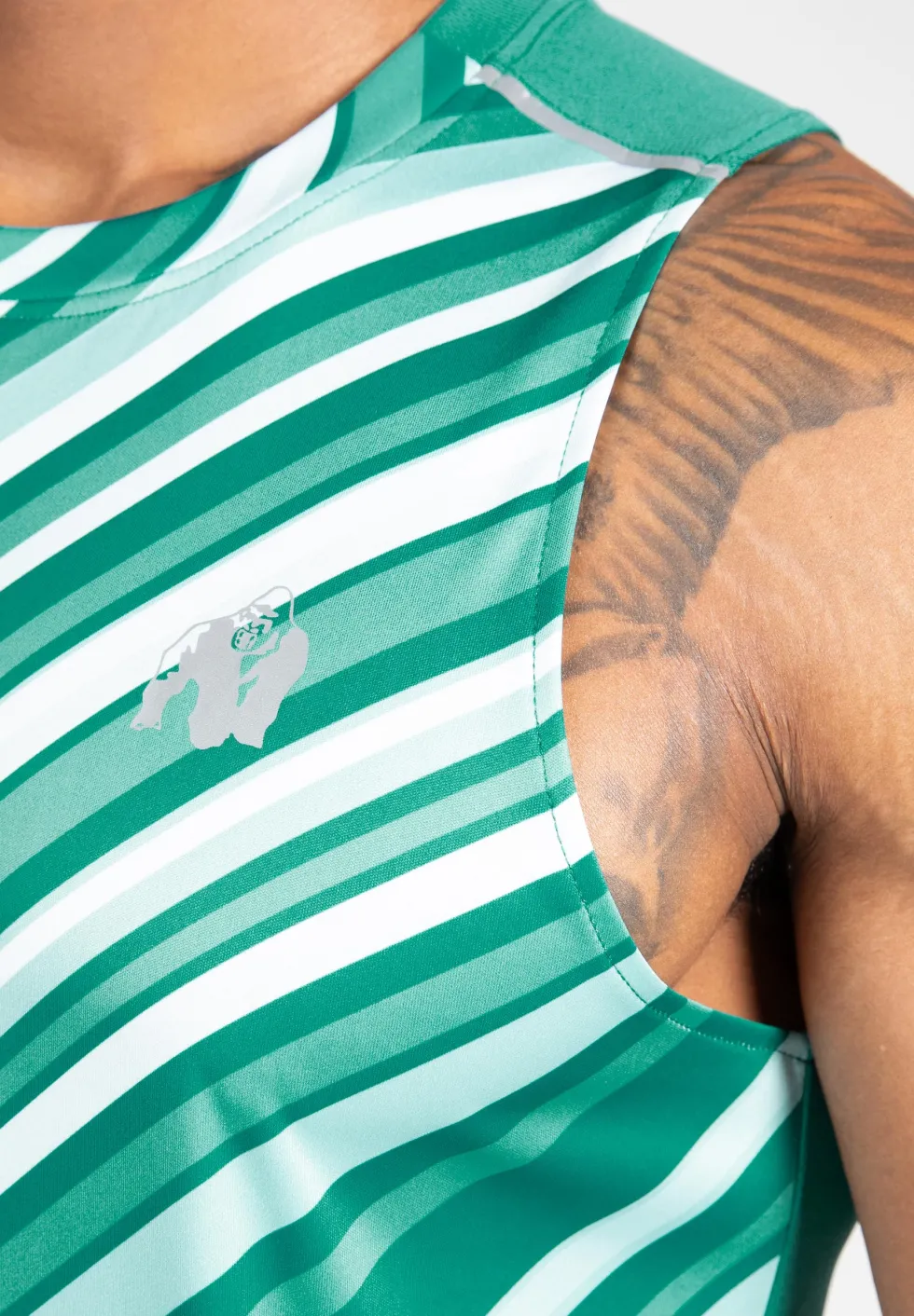 Gorilla Wear Easton Tank Top - Groen/Wit