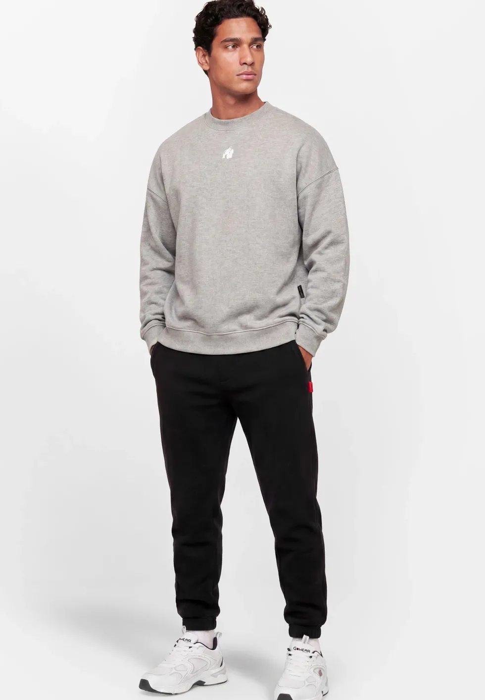 Gorilla Wear Leeds Oversized Sweater - Lichtgrijs
