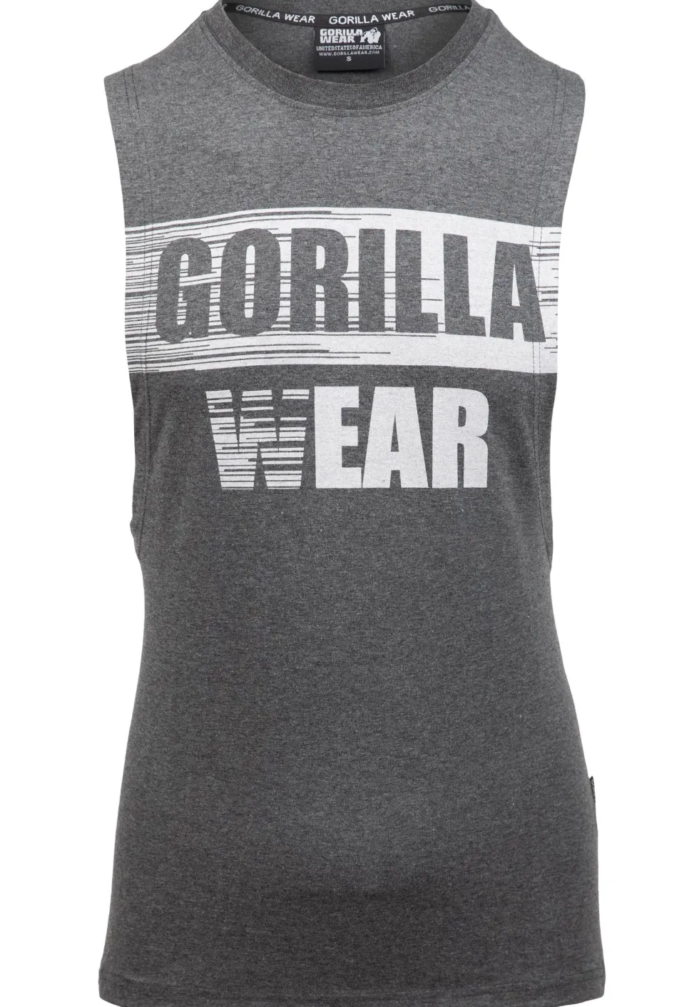 Gorilla Wear Lopez Drop Armhole Tank Top - Donkergrijs