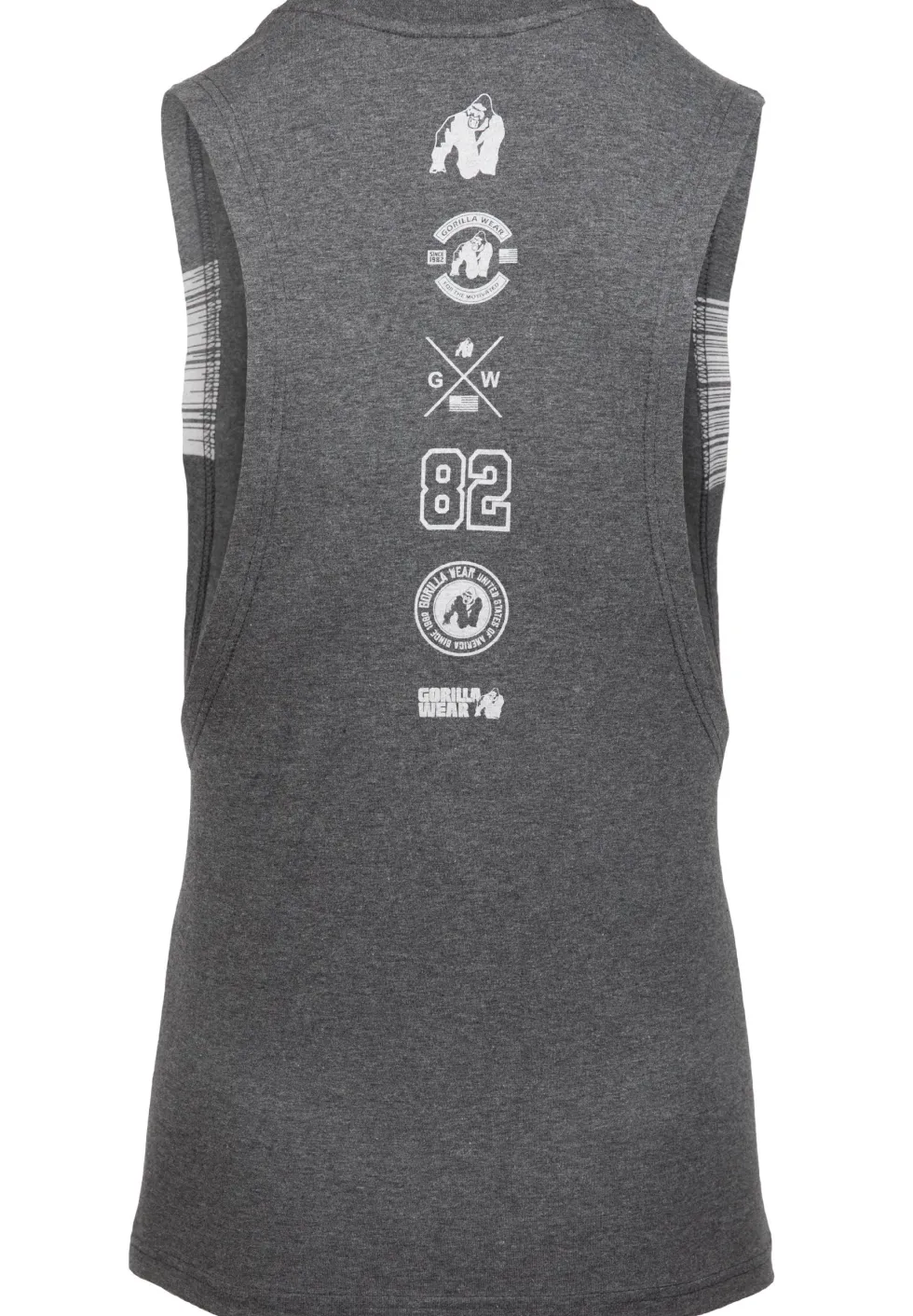Gorilla Wear Lopez Drop Armhole Tank Top - Donkergrijs