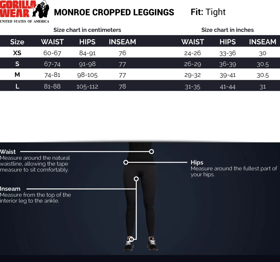 Gorilla Wear Monroe Cropped Legging - Groen