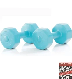 Gymstick Active Vinyl Dumbbell Set - Blauw - 2 x 5 kg