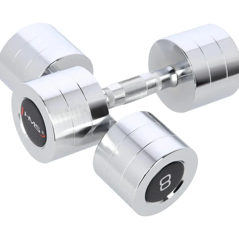 HMS Chroom Dumbbell Set - 2 x 8 kg