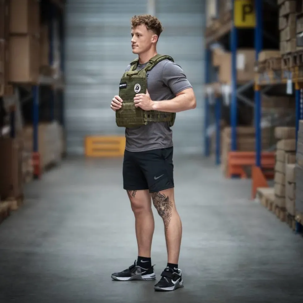 Lifemaxx Crossmaxx Tactical Vest - Gewichtsvest - Groen