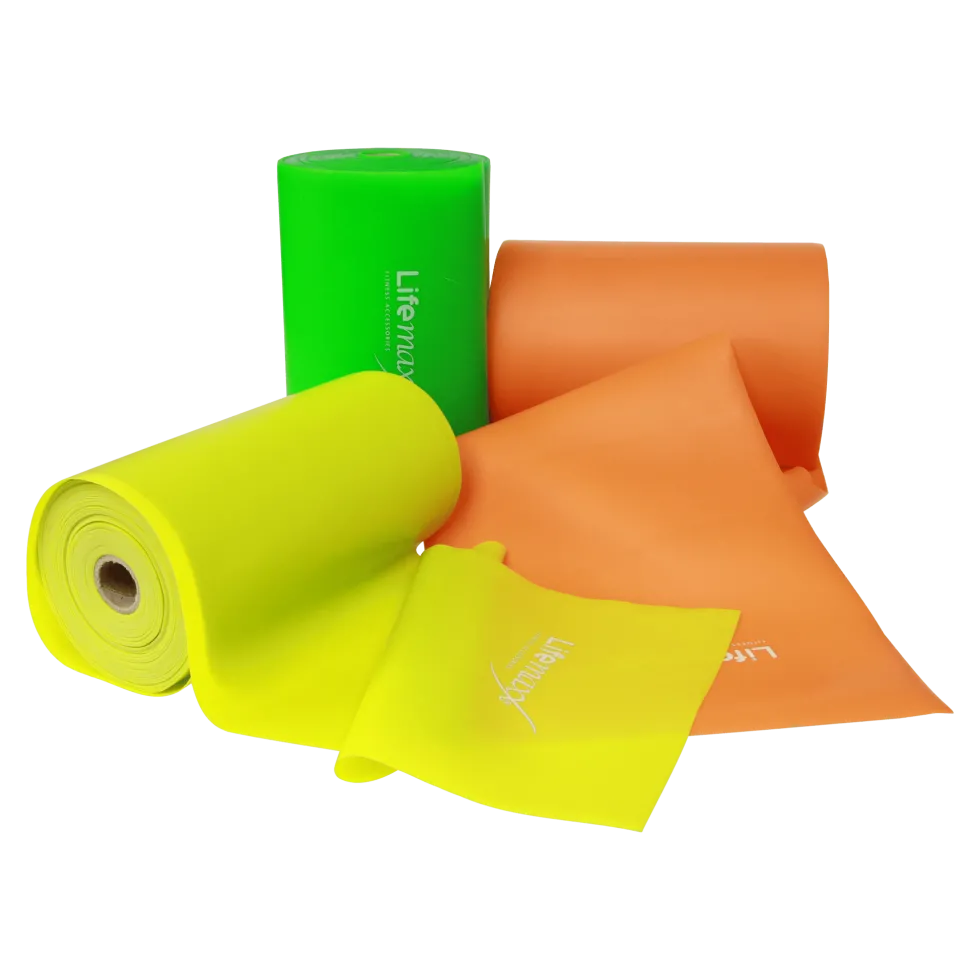 Lifemaxx Flex Band - Licht - 12 meter - Geel