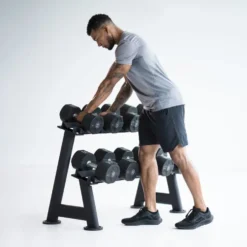 Lifemaxx LMX Dumbbellrack 16 Sets - Zwart