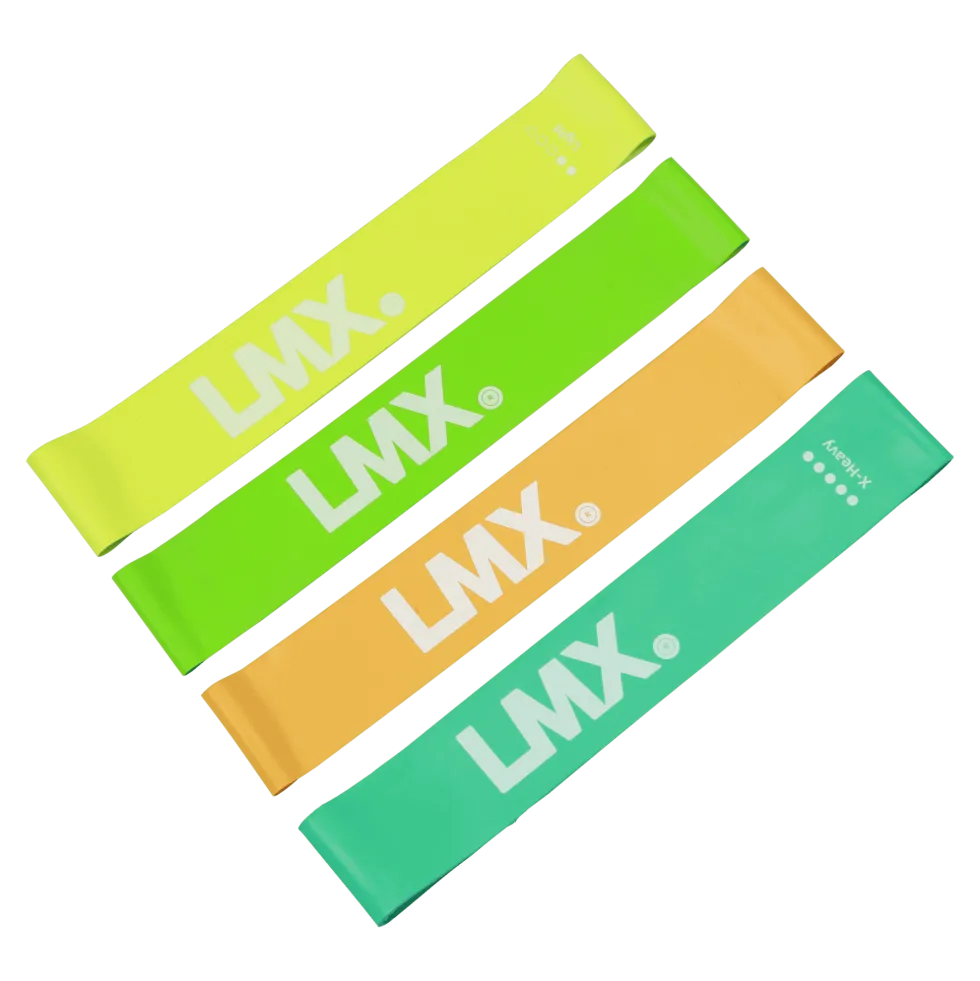 Lifemaxx LMX Mini Weerstandsband - Sterk - Blauw - 10 stuks
