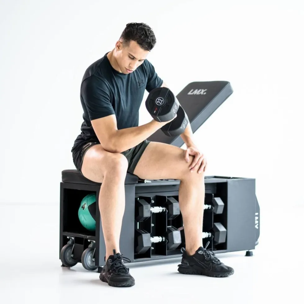 Lifemaxx Ronde PU Dumbbell Set - 2 x 58 kg