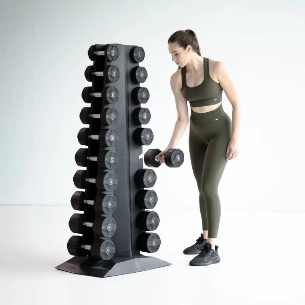 Lifemaxx Ronde PU Dumbbell Set - 2 x 42 kg