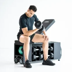 Lifemaxx Ronde PU Dumbbell Set - 2 x 60 kg