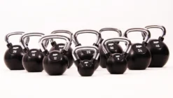 Muscle Power Rubberen Kettlebell - Zwart - 24 kg