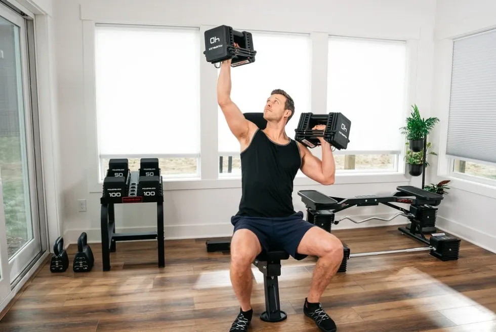 PowerBlock Verstelbare Dumbbell Set Pro 100 EXP Knurled - Stage 1