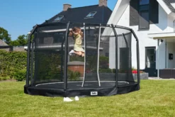 Salta Premium Ground Trampoline met Veiligheidsnet - 251 cm - Zwart