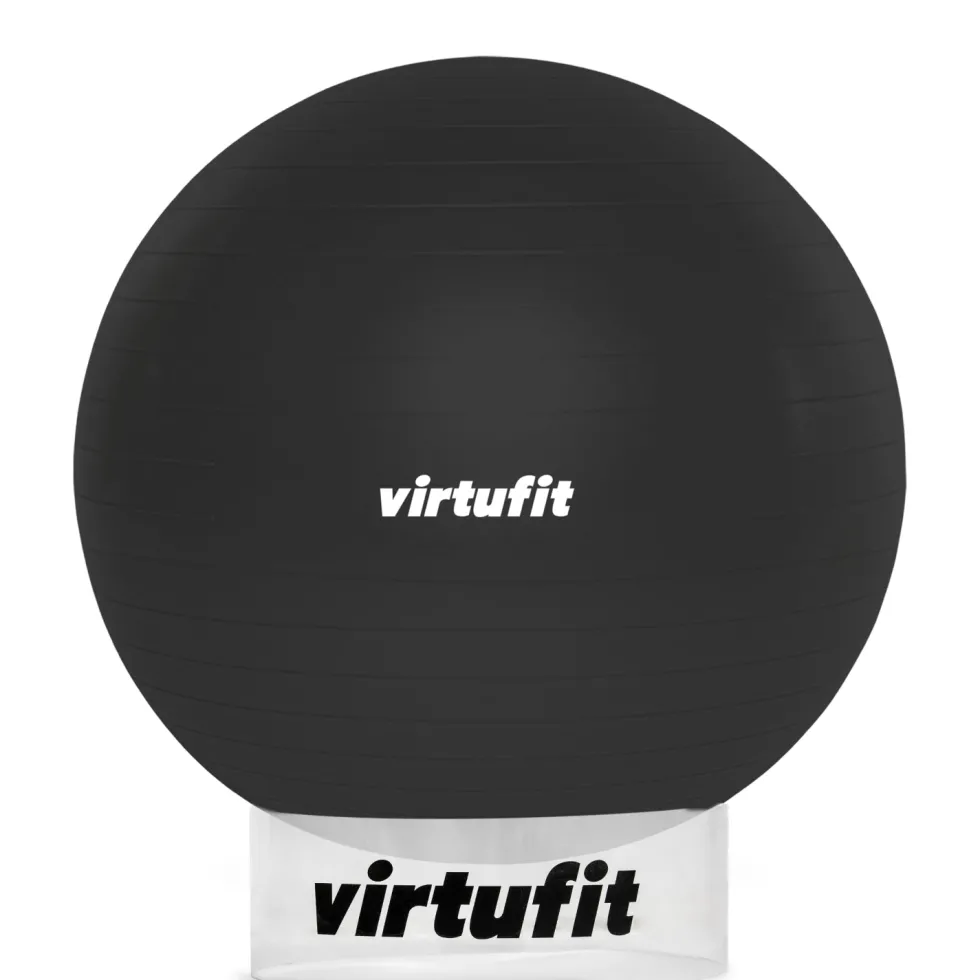 VirtuFit Anti-Burst Fitnessbal Pro met Balhouder - Grijs - 55 cm