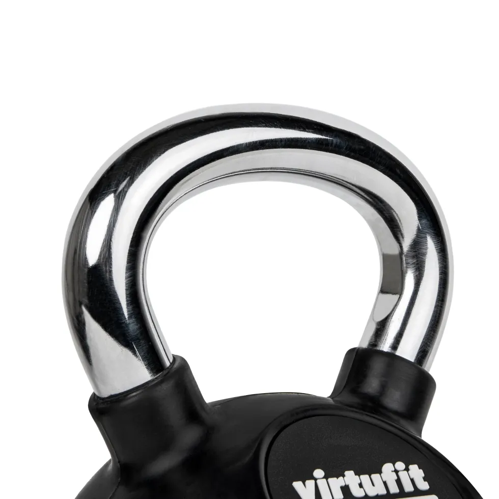 VirtuFit Kettlebell - Rubber/Chroom - 4 kg