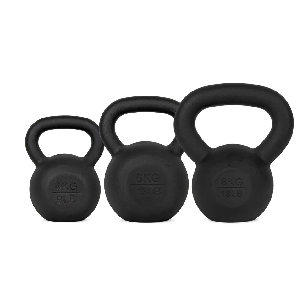 VirtuFit Kettlebell Set Gietijzer 4-6-8 kg