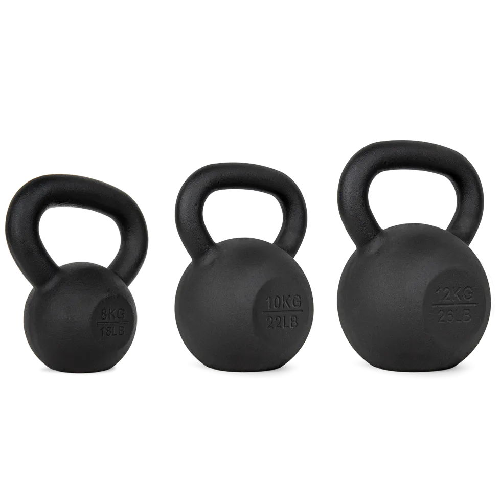VirtuFit Kettlebell Set Gietijzer 8-10-12 kg