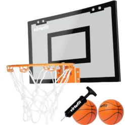 VirtuFit Pro Mini Basketbalbord met 2 Ballen en Pomp - Zwart - Tweedekans