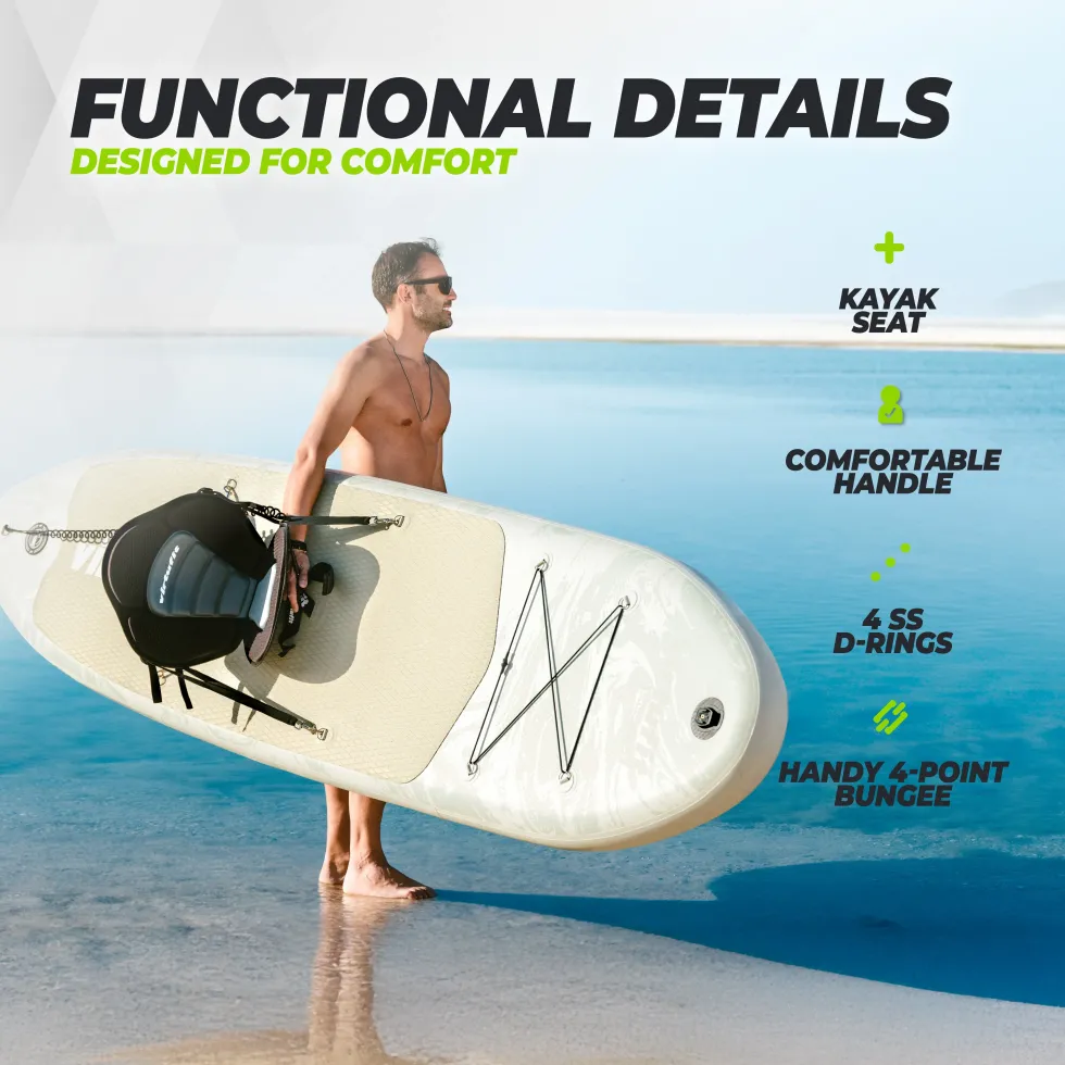 VirtuFit Supboard Cruiser 305 - Oranje - Met Kajak zitje, accessoires en draagtas