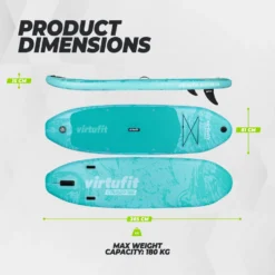 VirtuFit Supboard Cruiser 305 - Oranje - Met Kajak zitje, accessoires en draagtas