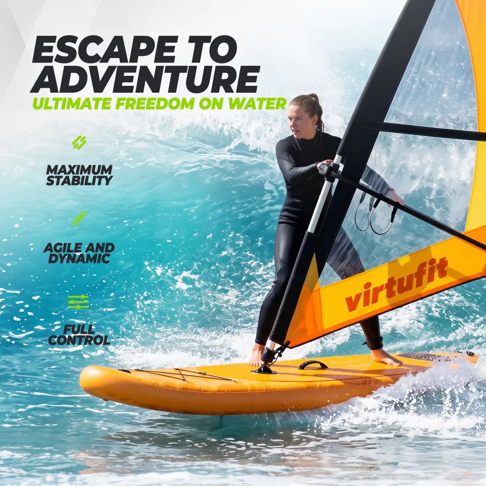 Virtufit Supboard Surfer 305 - Turquoise - Inclusief Windzeil en accessoires